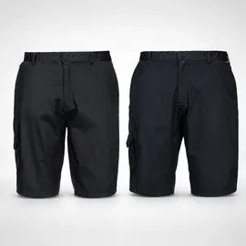 PORTWEST S790 Herren Hochleistungs-Komfort-Kampf-Cargo-Arbeitsshorts Schwarz, S