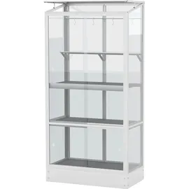 Vitavia Zusatzregal Balkongewächshaus 79 x 40 cm silber