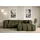 altdecor Ecksofa, Ottomane rechts, OLEA-L1 - 231x173x74 cm Grün