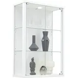 fif möbel Vitrine OPTIMA Hängevitrine/Glasvitrine 2x Glastür,perfekt für Sammler,Sammlervitrine weiß