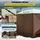 Vevor Pavillon-Zelt 3,6x3,6m Grau