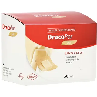 Dr. Ausbüttel & Co. GmbH DRACOPOR Wundverband 3,8x3,8 cm steril hautfarben
