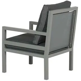 Garden Impressions Dining-ecklounge 'lakes Xl', inkl. Sitzbank, Tisch und Kissen,arctic grey / reflex black,mit Sessel,