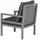 Garden Impressions Dining-ecklounge 'lakes Xl', inkl. Sitzbank, Tisch und Kissen,arctic grey / reflex black,mit Sessel,
