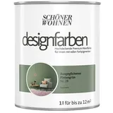 SCHÖNER WOHNEN-Farbe Wandfarbe Designfarbe  (Ausgeglichenes Piniengrün, 1 l, Matt, Konservierungsmittelfrei)