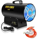 TolleTour Gasheizgebläse Gasheizer Heizgerät Gasstrahler Gas Heizgebläse manuelle Zündung Gaskanone 30000W für 450m2 Werkstätten, Straßenbr...