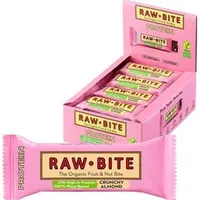 Raw-Bite Proteinriegel 12 Riegel, BIO, Crunchy Almond, je 45 g, pro Riegel 10,4 g Protein