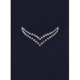 Trigema Sweatjacke Jacke veredelt mit Kristallsteinen«, Gr. XL, blau