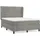 vidaXL Boxspringbett 140 x 200 cm Hellgrau