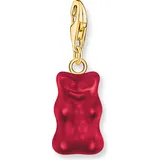 Thomas Sabo 2190-413-10 Charm-Anhänger Goldbären Rot vergoldet