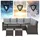 Svita Monroe Loungeset Polyrattan braun