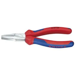 KNIPEX Flachzange DIN 5745 mit kurzen, flachen Backen 2K-Griff Länge 160 mm