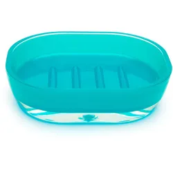 Excelsa Seifenschale Spa Plastik 12,5x3,5x10,5 cm Blau