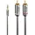 Lindy Audiokabel Cromo Line 3,5mm Klinken-Stecker / 2x Cinch-Stecker 5,0m (35336)
