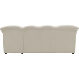DOMO collection Eckcouch Polyester 3-Sitzer Beige