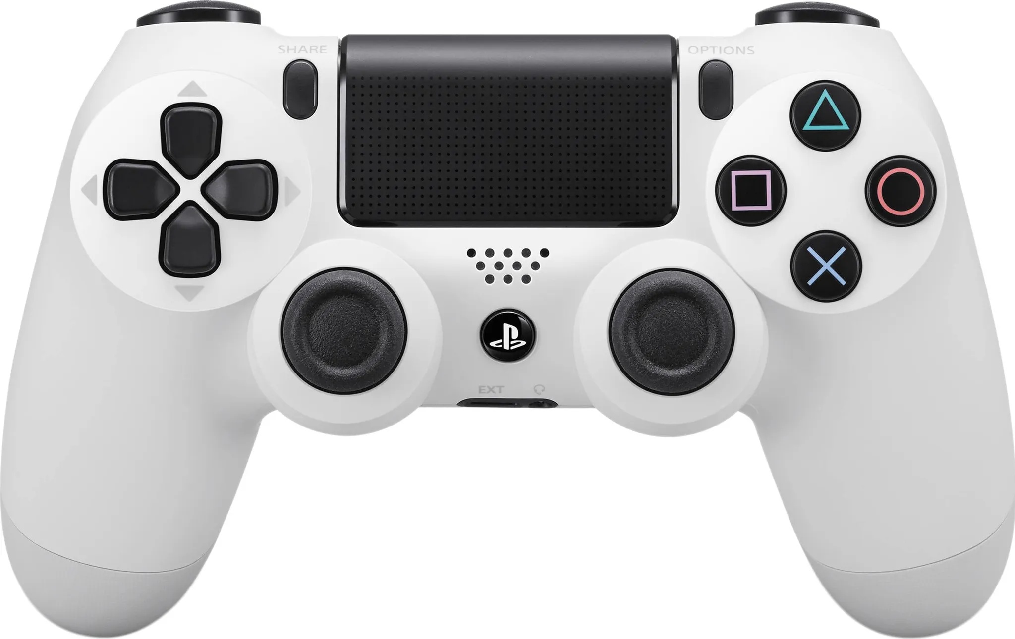 Sony PS4 Dualshock 4 Wireless Controller - White (PS4), Gaming Controller, Weiss