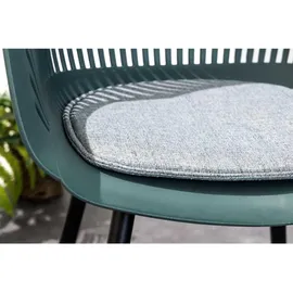 Riess-Ambiente Riess Ambiente Stuhl SIGNUM Gartenstuhl 55 x 54 x 83 cm salbei/schwarz mit Armlehne 1 St.