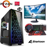 Gaming Komplett Set - Ryzen 5 5600G 6x4,4GHz - 8GB RAM - 512 GB Radeon Graphics