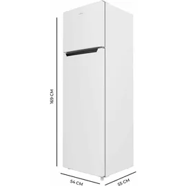 Cecotec Bolero CoolMarket 2D 261 Kühl-Gefrierkombination (261 l, 1693 mm hoch, Weiß)
