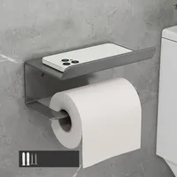 Toilettenpapierhalter, Toilettenpapierhalter ohne Bohren Klopapierhalter Edelstahl Papierhalter Halter