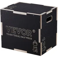 Vevor 3-in-1-Plyometrische Sprungbox 16/14/12-Zoll-Plyobox, Sprungkasten Sprungkiste 204 kg Tragfähigkeit,