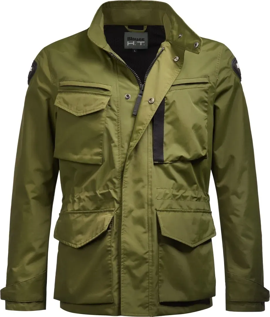 Blauer Ethan Motorrad Textiljacke, grün, Größe S für Männer
