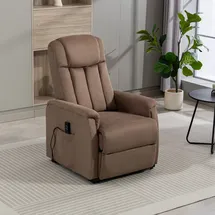 Duo Collection TV-Sessel Delphi Mikrofaser 73 x 113 x 96 cm Braun mit elektrischer Aufstehhilfe