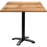 Tisch 70 x 70 cm – Modell Bazila, helles Tannin - Braun