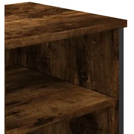 vidaXL Waschbeckenunterschrank Räuchereiche 91x35x60 cm Holzwerkstoff