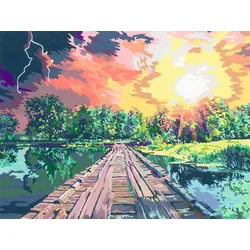 Ravensburger Beschäftigung - CreArt - Malen nach Zahlen 23912 - Magical Light - ab 14 Jahren - Malen auf Leinwand