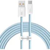 Baseus Schnellladedatenkabel USB auf Typ-C 100W 2 m Blau