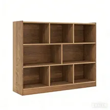 Costway Bücherregal 122 x 32 x 93 cm Beige