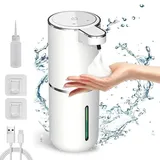 Jormftte Automatischer Seifenspender, 380 Ml Schaumseifenspender Mit Infrarot-bewegungssensor, Usb-aufladbar