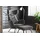KAWOLA Ohrensessel LOTTE Polyester 79 x 117 x 80 cm Grau mit Hocker