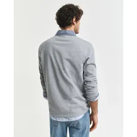 GANT 2004082 Langarm-polo - Grey melange), - XL