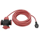 Sygonix SY-5806890 Strom Verlängerungskabel 16 A Rot 10.00 m H07RN-F 3G 1,5 mm2 witterungsbeständig