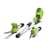 Greenworks 40V Hochentaster und Teleskop-Heckenschere