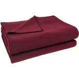 Soft-Fleece Decke 160 x 200 cm wine