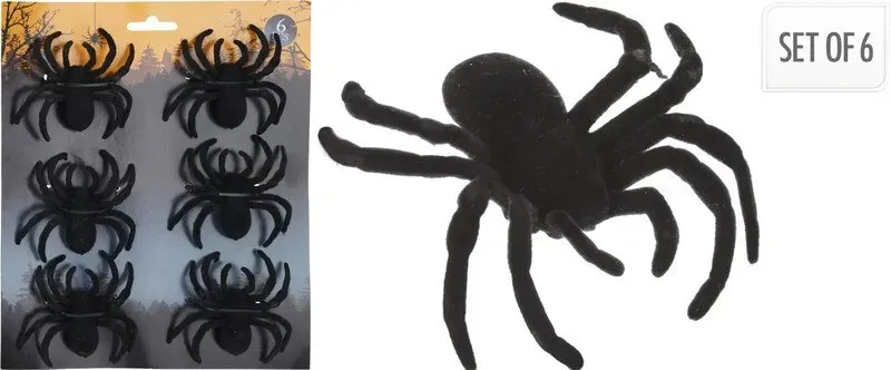 6 Spinnen (75 x 60 x 20 mm)