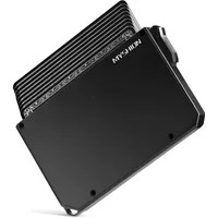 MYSHION Kartenetui Herren I Kartenhalter Herren I Kreditkartenetui Geldbeutel Herren für 8 Karten I Slim Wallet mit Geldklammer I Geldbörse Herren I Portmonee Herren I RFID Schutz I Black