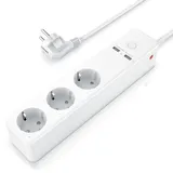 Bearware Steckdosenleiste Mehrfachsteckdose Steckerleiste 3680W, 3-fach