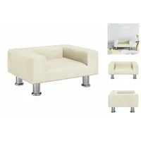 vidaXL Kindersofa Creme 50x40x26,5 cm Samt