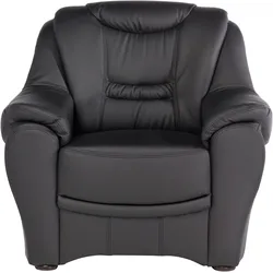 Sessel SIT & MORE "Benson", schwarz, B:98cm H:94cm T:95cm, NaturLeder, Luxus-Microfaser ALTARA NUBUCK (100% Polyester), Luxus-Kunstleder, Sessel, Polstersessel