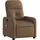 vidaXL Massagesessel Braun Stoff 144 x 77,5 x 0 cm Braun mit Fernbedienung