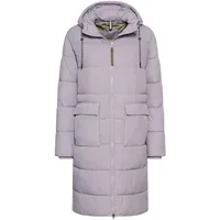 CAMEL ACTIVE Steppmantel mit verstellbarem Saum und fester Kapuze lila S