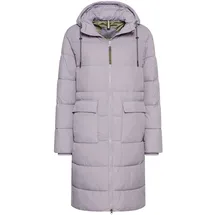 CAMEL ACTIVE Steppmantel mit verstellbarem Saum und fester Kapuze lila S