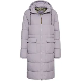 CAMEL ACTIVE Steppmantel mit verstellbarem Saum und fester Kapuze lila S