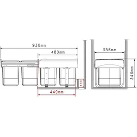 EKOTECH MEGA 30 l Grau