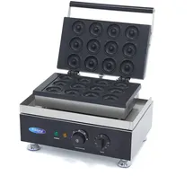 MAXIMA Gastro Donut Maker - 12 Mini -Donuts - Ø5 cm - mit Eingebauter Timer
