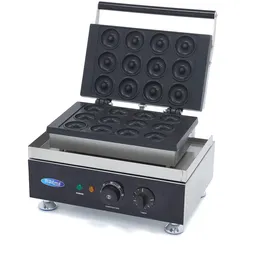 MAXIMA Gastro Donut Maker - 12 Mini -Donuts - Ø5 cm - mit Eingebauter Timer